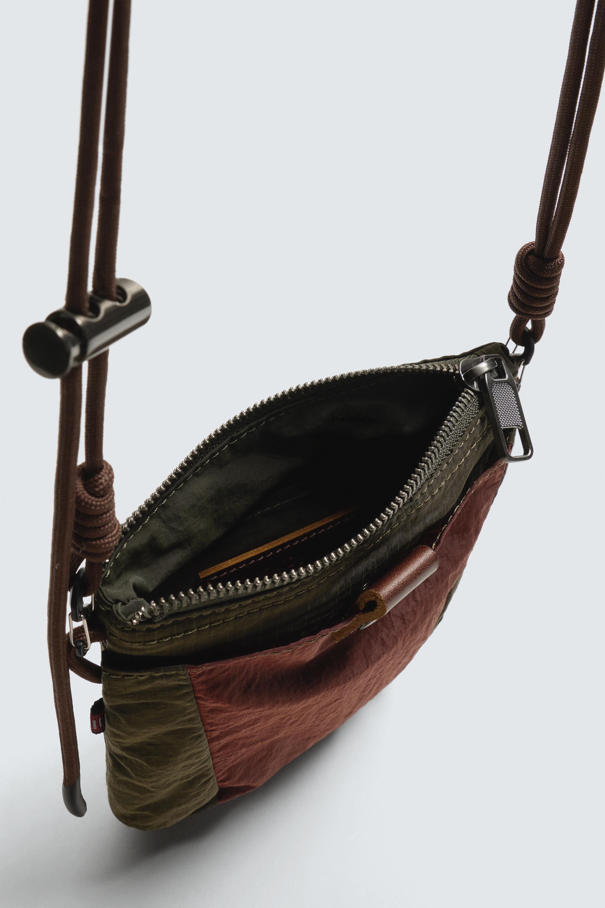 TECHNICAL CROSSBODY BAG WITH LEATHER DETAILS AARON LEVINE X ZARA